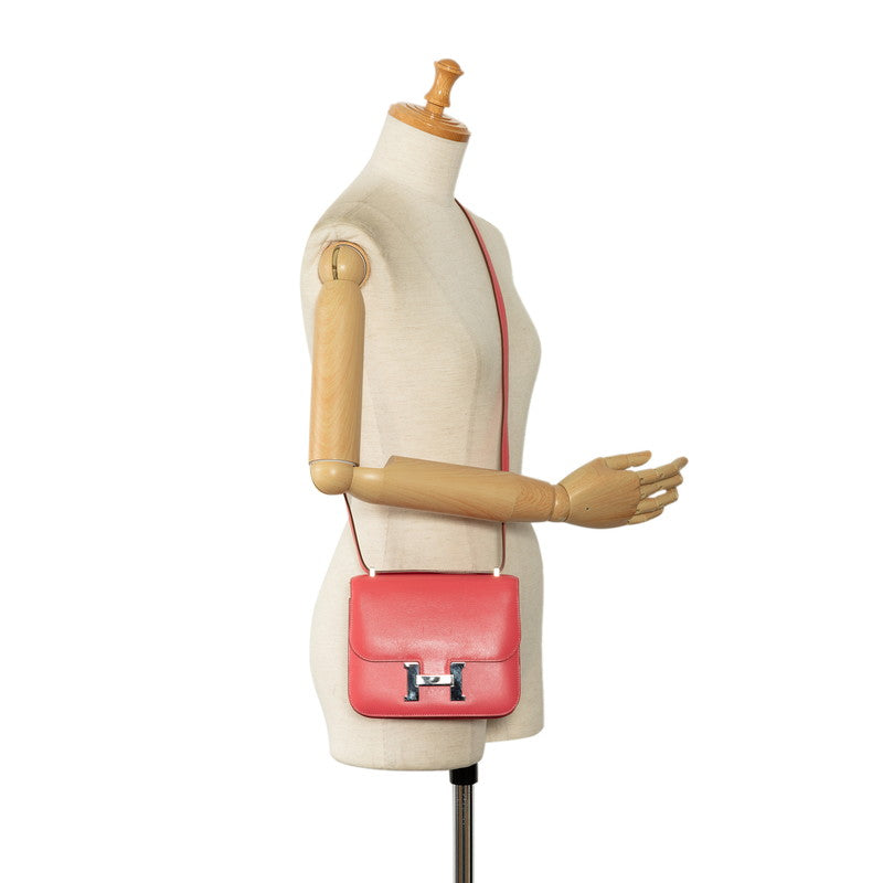Hermes Constance 3 Mini Shoulder Bag Rose Lipstick Pink Waterdrink  Hermes
