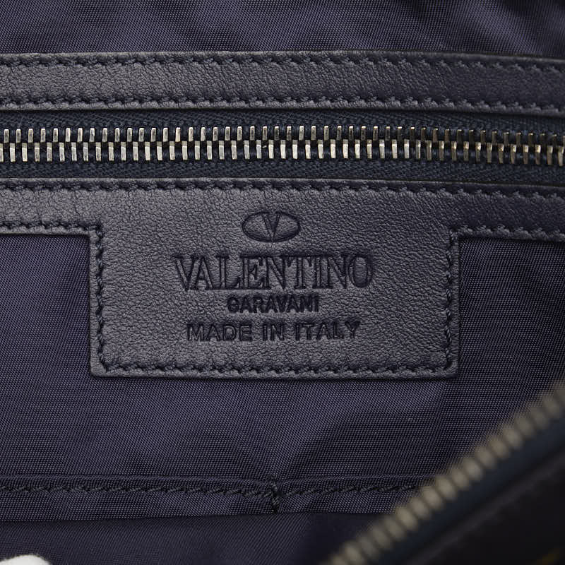 Valentino 雙肩包 海軍藍 黃色多色尼龍皮革 Valentino
