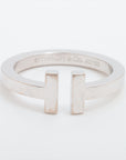 Tiffany T Square Ring 750 (WG) 7.4g