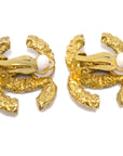 Chanel CC Earrings Clip-On Gold 93A