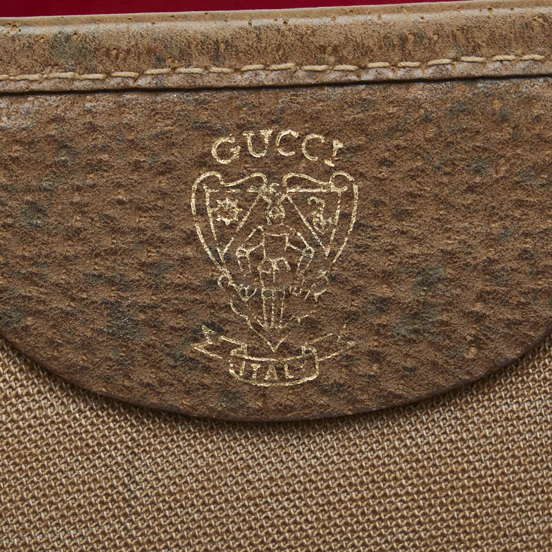 Gucci GG Plus Line Tote Bag Brown PVC Leather  Gucci
