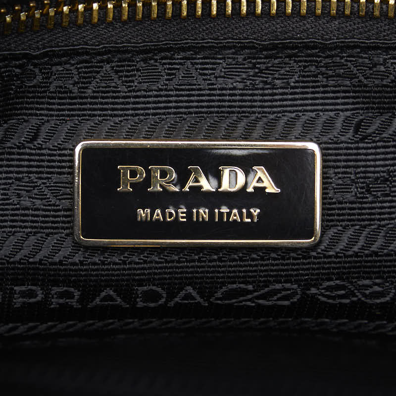 Prada Ribbon Handbag Bag BN1601 Black Leather  Prada