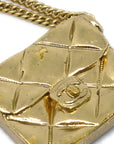 Chanel Bag Dangle Pierced Earrings Gold 02P
