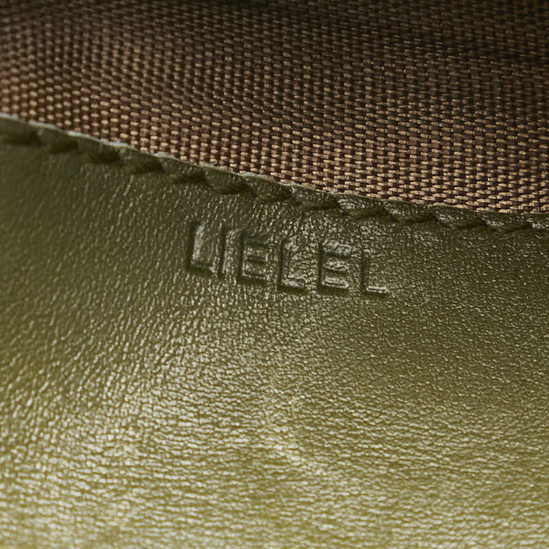 Bulgari Logomania Two Fold Wallet Compact Wallet Brown Green Canvas Leather  BVLGARI 【 】 Netherlands