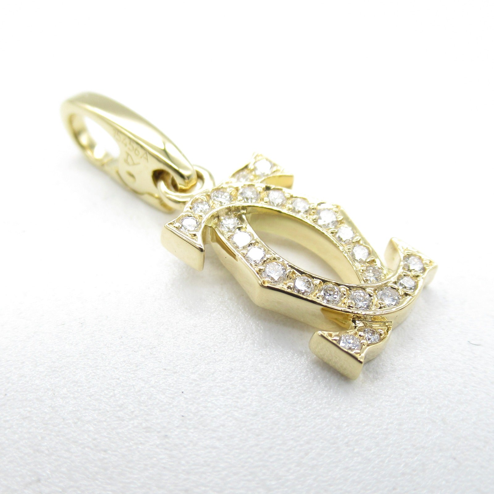 Cartier 2C Diamond Charm Pendant Top Jewelry K18 (Yellow G) Diamond  Cleaner