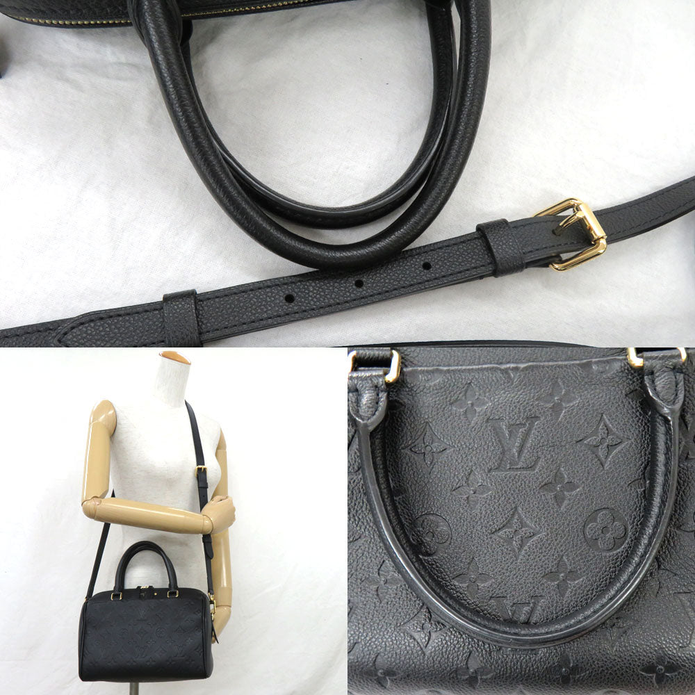 Louis Vuitton Speedy Bandouliere 25 M42401 Monogram Amplant Handbag Shoulder Bag 2WAY Noir G  Leather out Key  Padlock