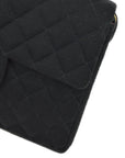 Chanel Black Cotton Backpack