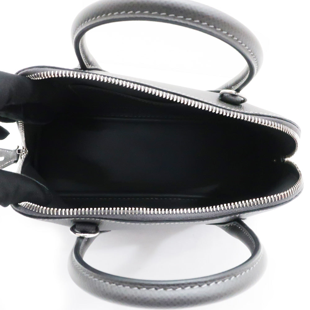Hermes Bolide 1923 25 Graphite Silver G  Epsom B Gr  Handbag