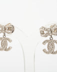 Chanel Coco B19V Stud_Earrings (for both ears) GP Linestone Silver