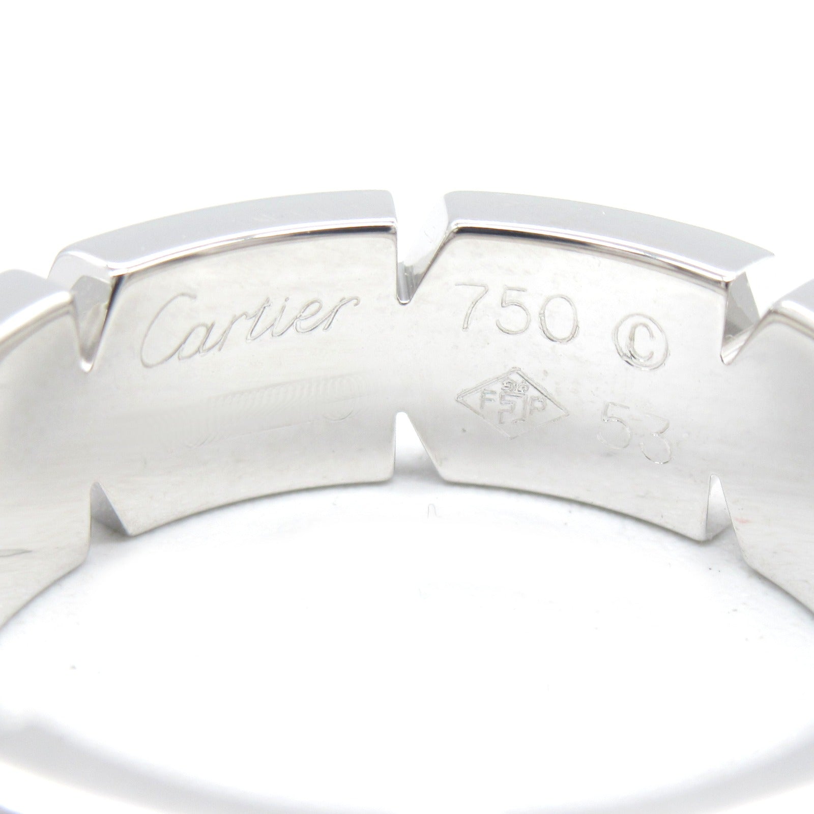 Cartier Cartier Tank Franchise Full Diamond Ring SM Ring Ring Jewelry K18WG (White G) Diamond  Clear B4059700