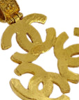 Chanel 1994 Filigree Triple CC Gold Necklace