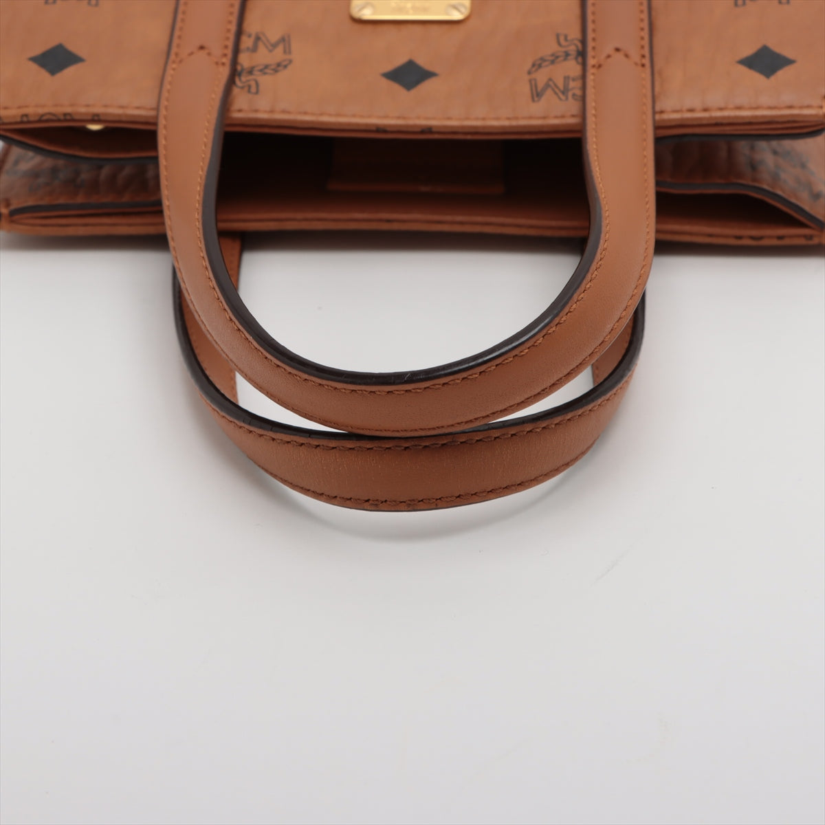 MCM Leather 2WAY Handbag Brown