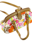 Christian Dior 2005 Multicolor Flower Handbag