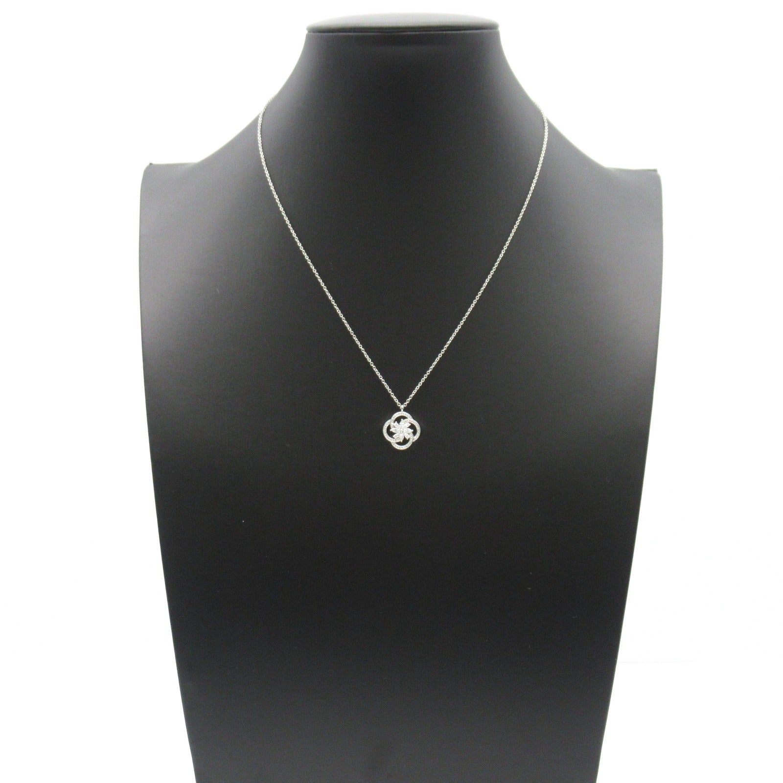 Tiffany TIFFANY&CO Victoria Cluster Diamond Necklace Collar Jewelry Pt950 Platinum Diamond  Clearance