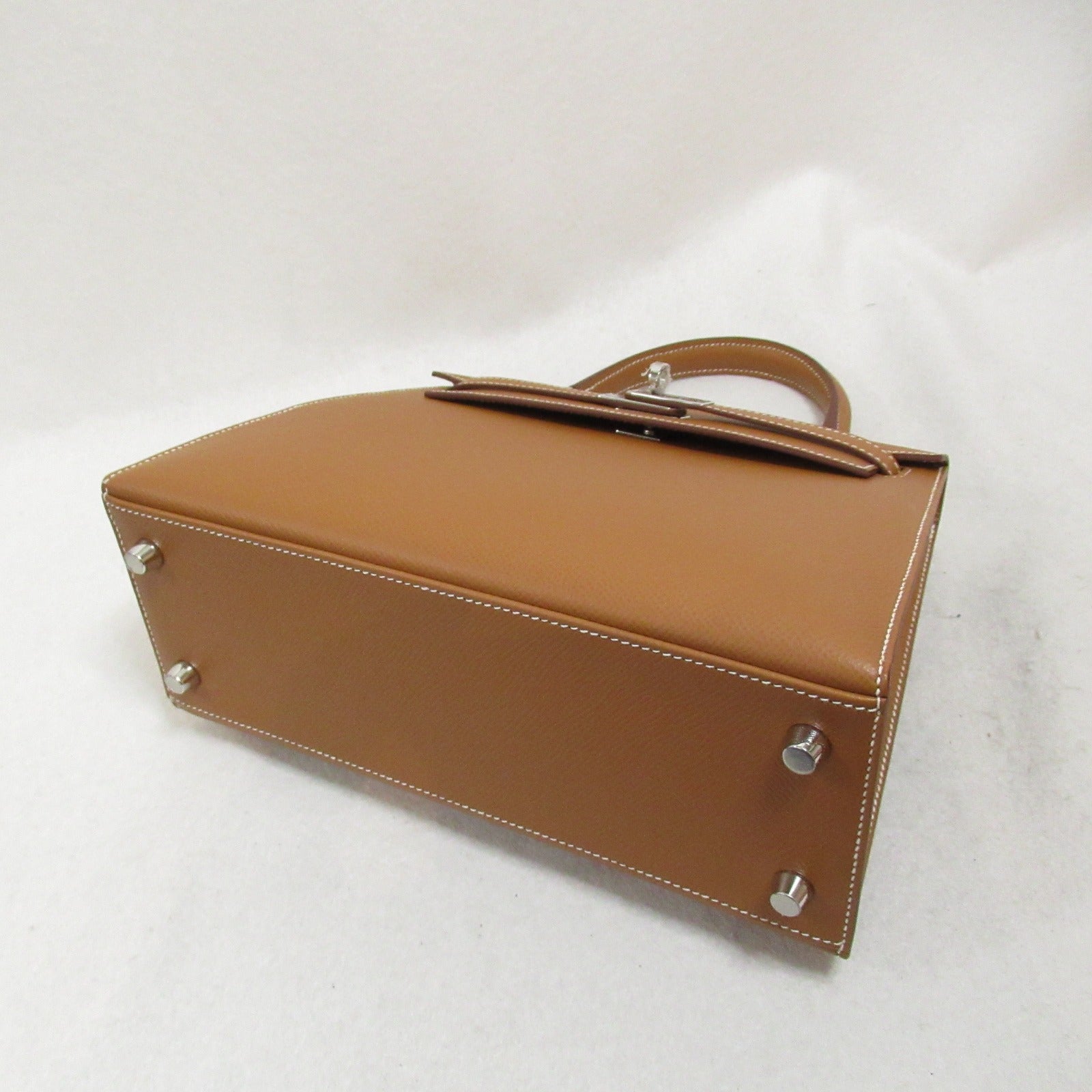 Hermes Kelly 25 G Handbag Outdoor Sewing Handbag Leather Epsom  Gold
