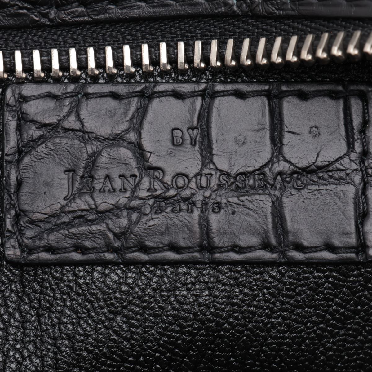 Jean Rousseau Crocodile Shoulder Bag Black