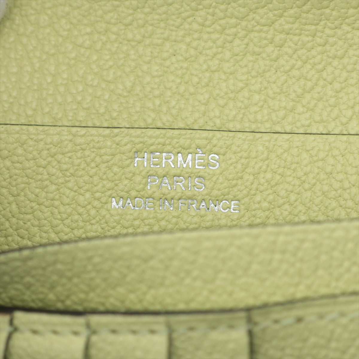 Hermes  Compact Shevel Mizor Compact Wallet Yellow Silver Gold