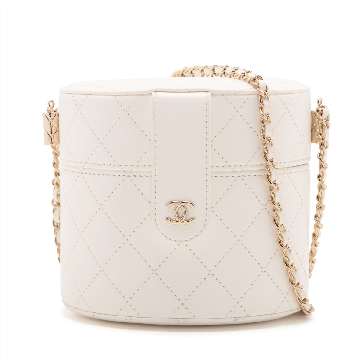 Chanel Matrasse  Chain Shoulder Bag Vanity White G  31st
