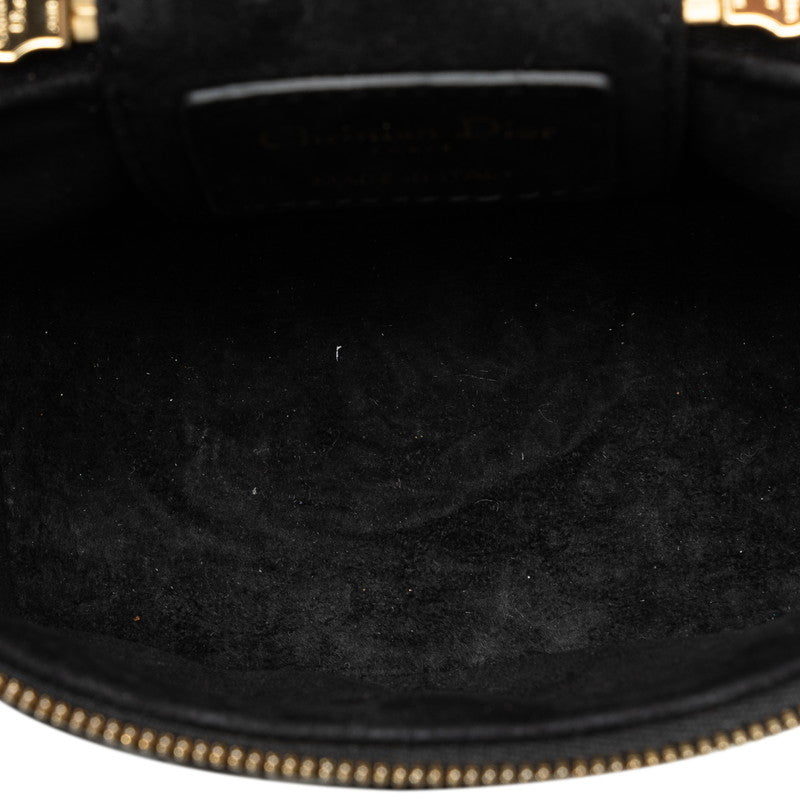 Dior Lady  Dior Micro Vanity Mini Handbag Shoulder Bag 2WAY Black Lambskin  Dior