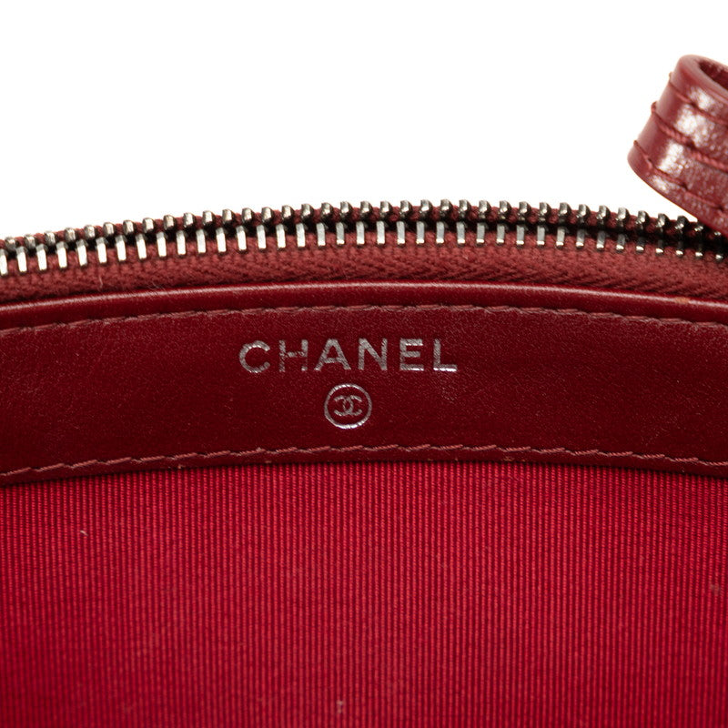 Chanel Gabriel Du Chanel Small Chain Hobo Chain Shoulder Bag A94505 Wine Red Tweed  S  CHANEL