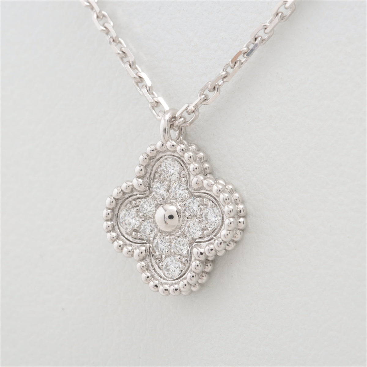 Van Cleef & Arpels Suite Alhambra Diamond Necklace 750 (WG) 3.3g