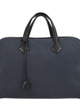 Hermes Black Toile H Swift Victoria 2 12H Business Handbag