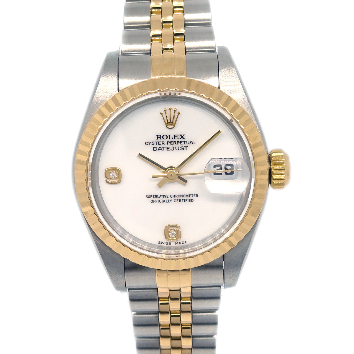 Rolex Oyster Perpetual Datejust Watch 26mm Ref.69172 2BR 18KYG SS