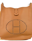 Hermes Natural Epson Evelyne 2 GM Shoulder Bag