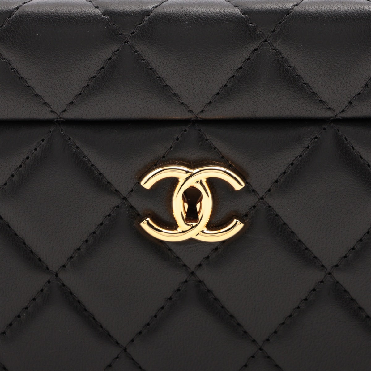 Chanel Matrasse  Jewelry Case Black G