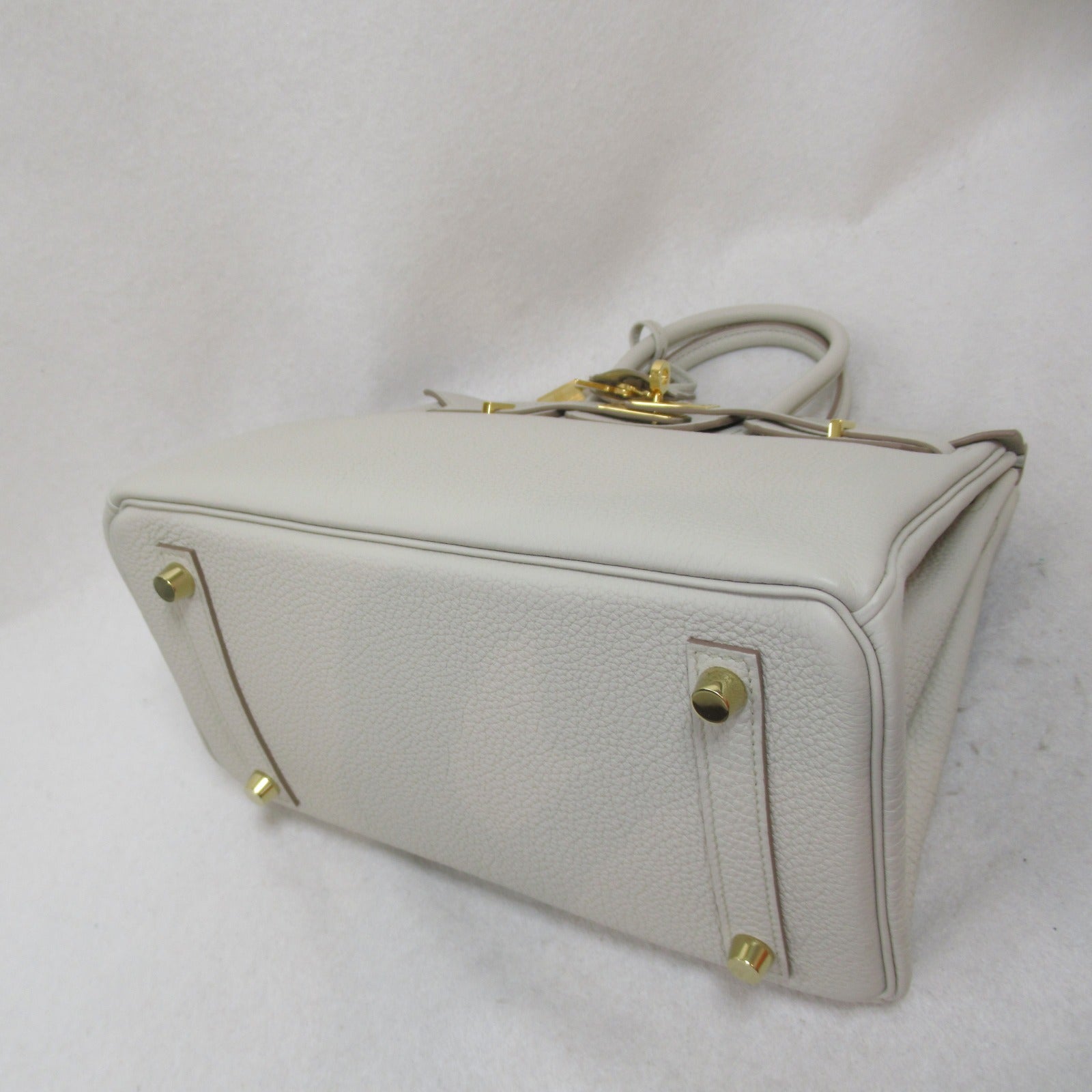 Hermes Birkin 25 Vietnamese Handbag Handbag Handbag Leather Togo  White