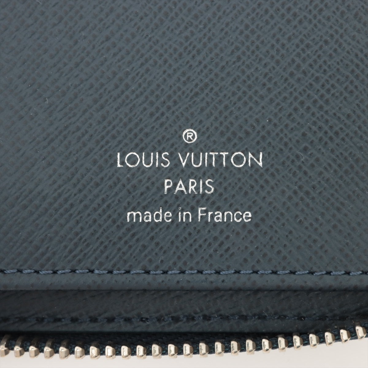 Louis Vuitton Taiga Zippy Wallet Vertical M30510 Blue Marine Wallet