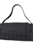 Chanel 2000-2001 Black Jacquard New Travel Line Handbag