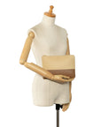 Celine Bicycle Clutch Bag Second Bag Brown Yellow Leather  Celine