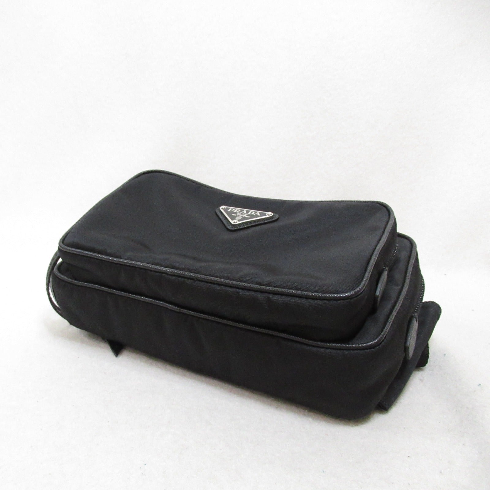 Prada Waist Bag Body Bag Body Bag Body Bag Nylon  Black 1BL010