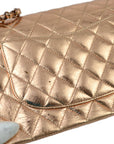 Chanel * Pink Gold Lambskin Classic Double Flap Shoulder Bag Mobile Art 2008