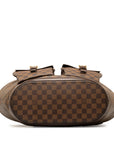 Louis Vuitton Manosque GM Pouch N51120 Eve Brown PVC Leather