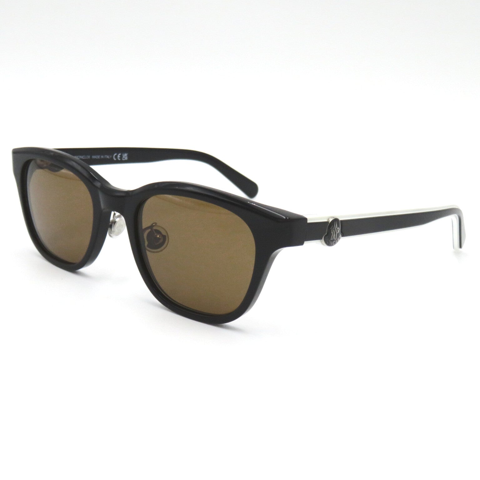Moncler MONCLER S Glasses    Black / White / Brown Lens 5185D 001(50)