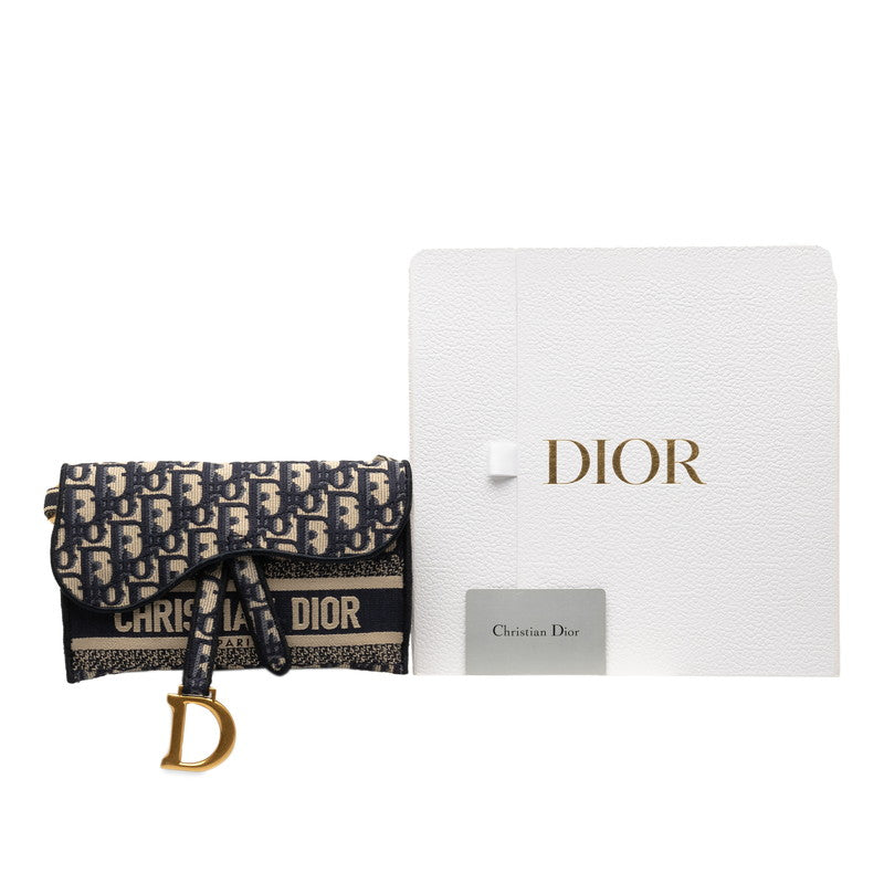 Christian Dior 馬鞍斜挎包腰包腰包海軍藍