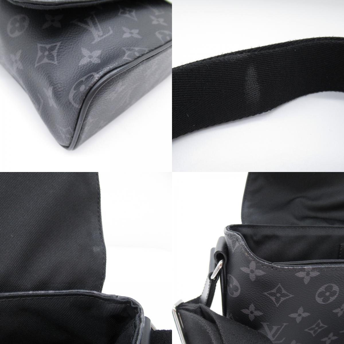 Louis Vuitton District PM Shoulder Bag Shoulder Bag PVC Coated Canvas Monogram Mens Black M44000