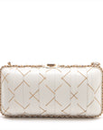 Chanel Coco Leather Chain Shoulder Bag White G  29th