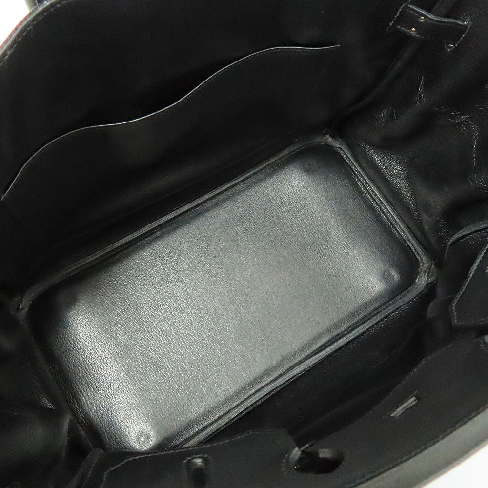 Hermes Birkin 35 Black G  Vogaliver Handbag  B Printed 1998 Manufactured  Leather  Mens