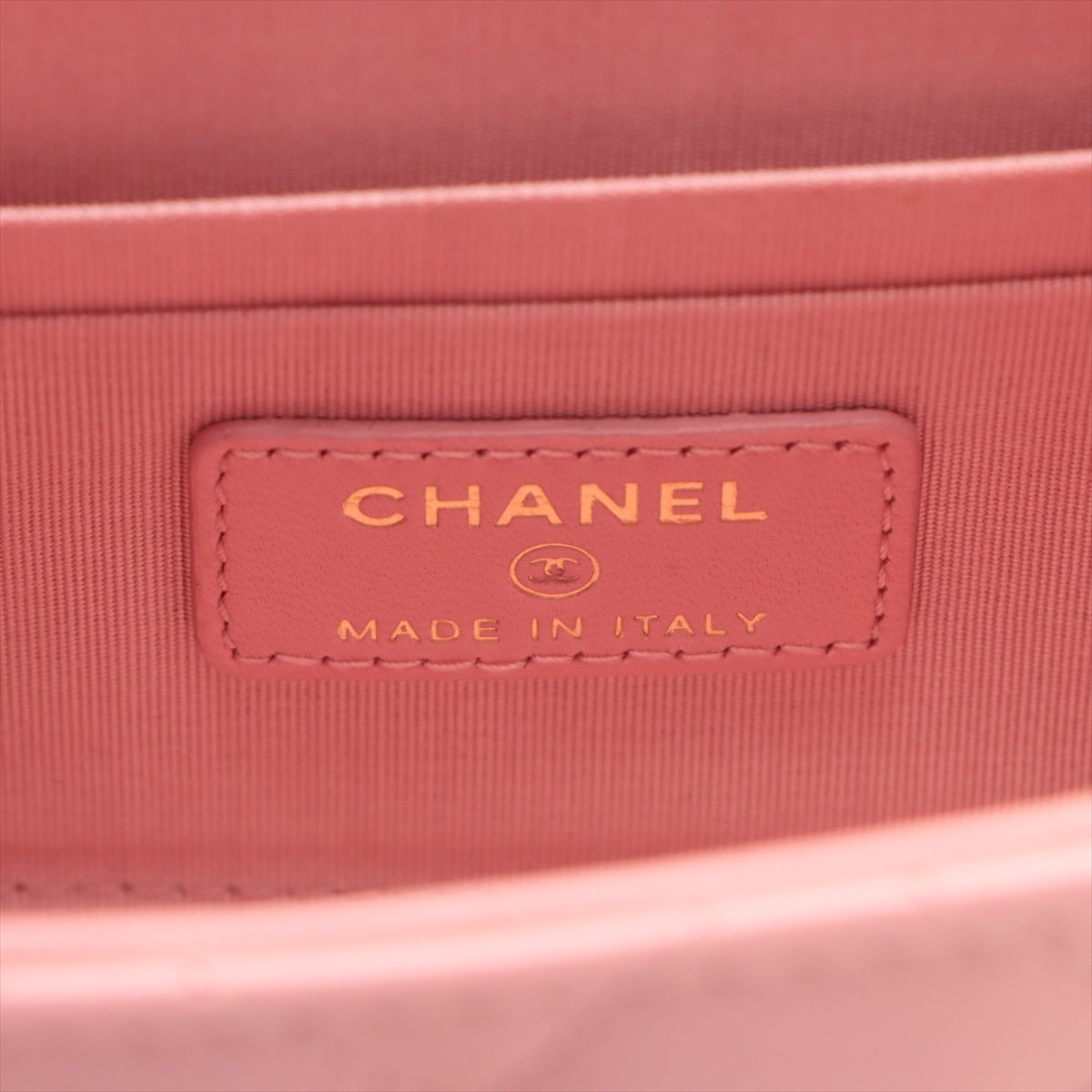 Chanel Mini Matrasse  Single Chain Single Chain Bag Pink G   A81633