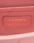 Chanel Mini Matrasse  Single Chain Single Chain Bag Pink G   A81633