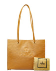 Fendi Logo Tote Bag Yellow Shoulder Bag  Fendi