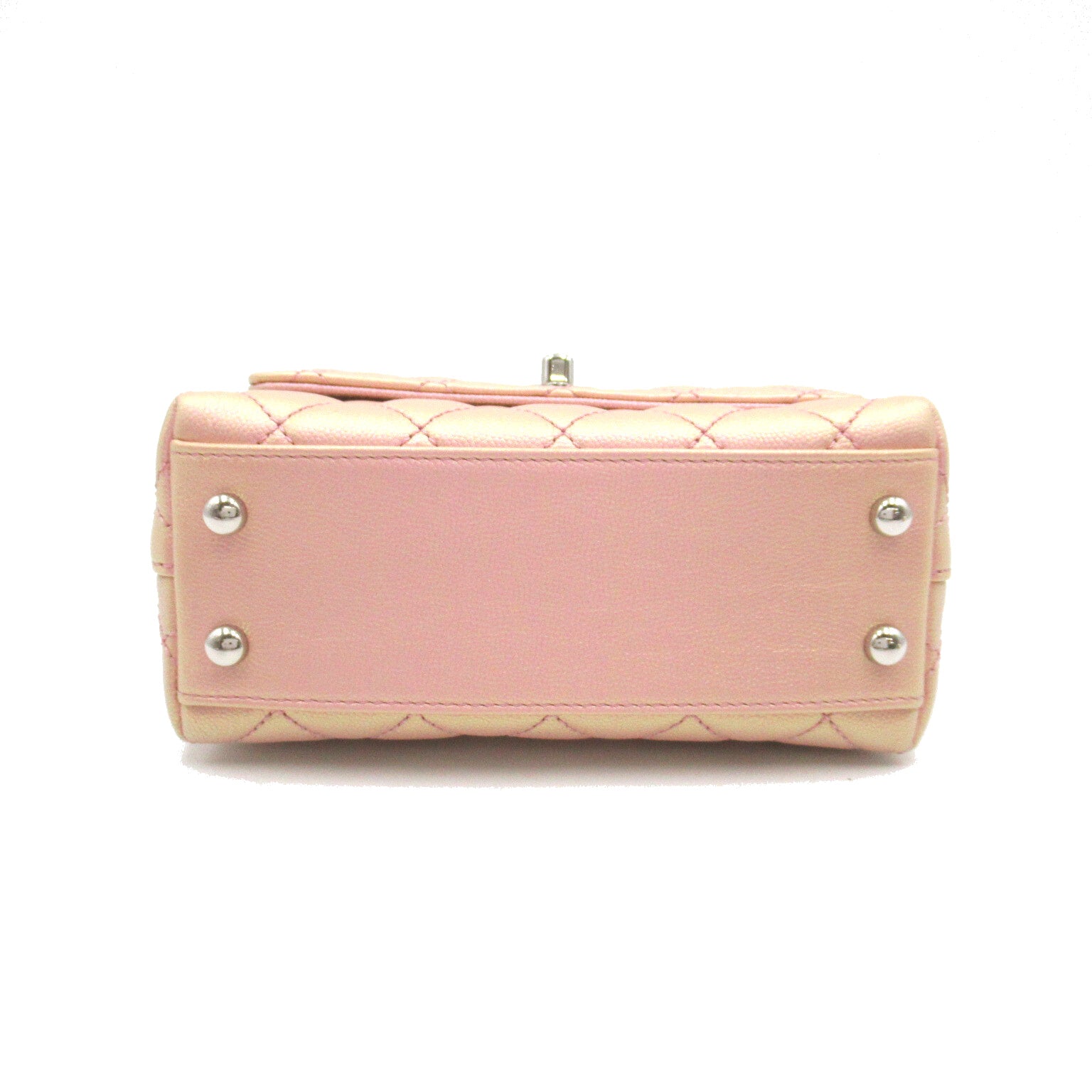 Chanel Coco Handler Matrasse 2w Shoulder 2way Shoulder Bag Caviar S  Pink Metal Pink
