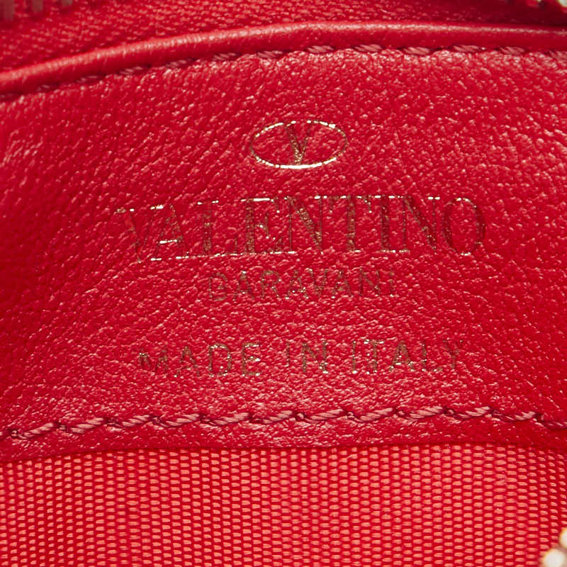 Valentino Locktads Coincase Cardcase Red G Leather  Valentino