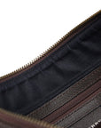 Burberry New Check One-Shoulder Bag Handbag Brown Canvas Leather  BURBERRY
