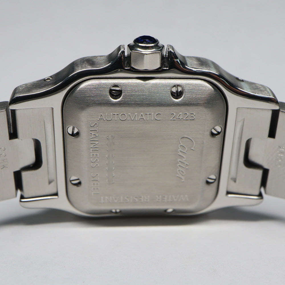 Cartier Santos Dumont SM W20054D6 SS Silver Automatic Watch