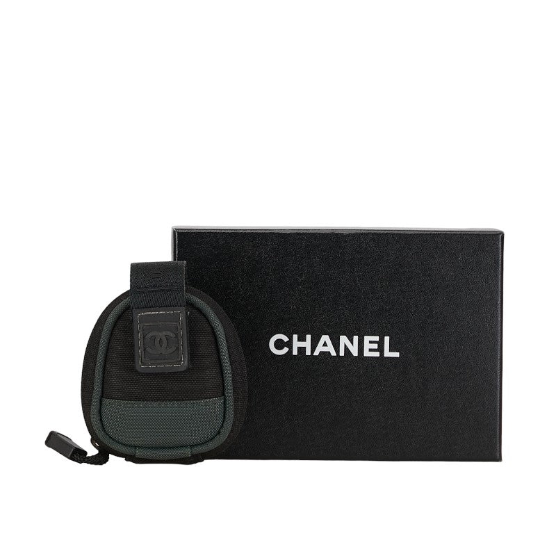 Chanel  Sports Line Armpocket Black Green Canvas Nylon  CHANEL