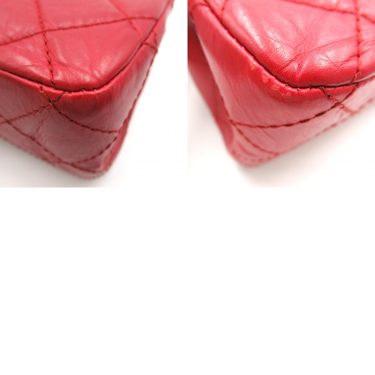 CHANEL 2.55 Chain Shoulder Bag  Red 2.55 Chain Shoulder